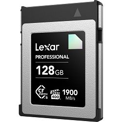 Kartica LEXAR 128GB Professional CFexpress™ Type-B card, up to 1900MB/s read 1700MB/s write. VPG 400 LCXEXDM128G-RNENG