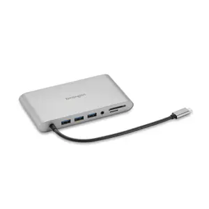 Kensington UH1440P USB-C 5Gbps Dual Video Driverless Mobile Dock – 85W Pass-Through Power – DP/HDMI/VGA