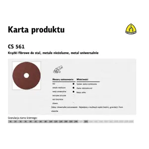 K.FIBRA DISC 125 gr. 36 CS561 /25pcs
