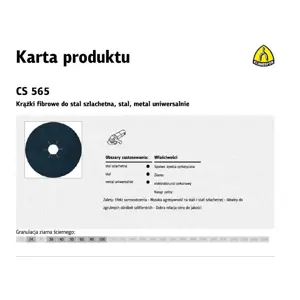 K.FIBRA DISC 125 gr. 80 CS565 /25pcs METAL
