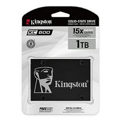 SSD disk KINGSTON KC600, R550/W520,1024GB, 7mm, 2.5"