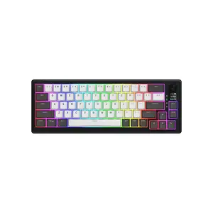 Klawiatura dla graczy Hator Skyfall 65 PRO Wireless szaro-czarna
