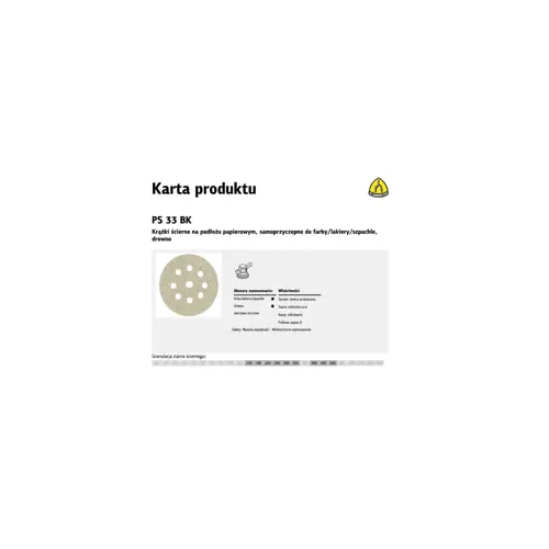 Abrasivni disk KLINGSPOR PS33BK gr.220 GLS38 (promjer 225mm, 50 komada)