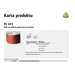 KLINGSPOR ROLLS WITH PAPER BACKING PS18E 150mm gr. 60 (50mb)