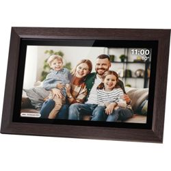 Kruger&amp;Matz digital photo frame FRAMEO Wi-Fi 15&quot; wooden frame