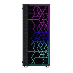 Kućište GEMBIRD Fornax 2500 ARGB Gaming ATX, Midi Tower, backlight, crno