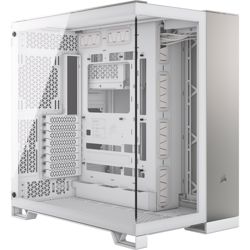 Kućište za računalo CORSAIR 6500X Midi TG (bijela, satinirana siva legura)