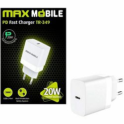 Kućni punjač MAXMOBILE PD QC 3.0, TYPEC, TR-349, 20W