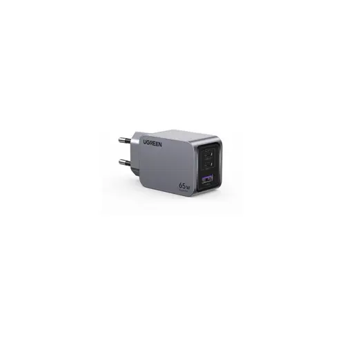 Kućni punjač UGREEN Nexode Pro, 65W, 2x USB-C, USB-A, USB-C kabel, GaN, sivi