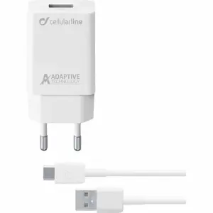 Kućni punjač za mobitel s kablom CELLULARLINE USB TYPE-C SAMSUNG 2A/15W bijeli