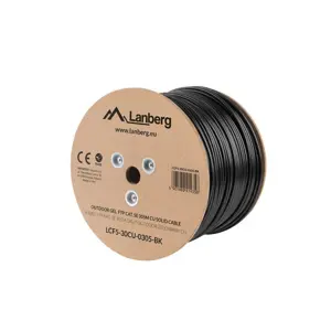 Lanberg LCF5-30CU-0305-BK networking cable Black 305 m Cat5e F/UTP (FTP)