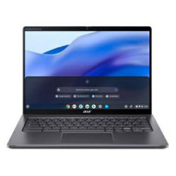 Laptop ACER Chromebook Enterprise Spin 714 CP714-1WN (14" IPS Touch, FHD 1920 x 1080, Intel Core i3-1215U, 8GB RAM, 128GB SSD, Intel UHD Graphics, ChromeOS sivi, njemačka tipkovnica) 