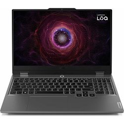 Laptop LENOVO LOQ 15ARP9 (15.6" IPS, Full HD, AMD Ryzen 7 7435HS, 16GB RAM, 512GB SSD, NVIDIA GeForce RTX 4060, No OS, int. tipkovnica, sivi)