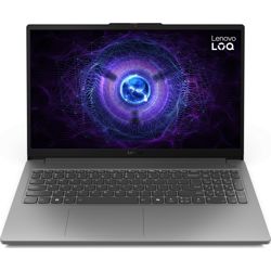 Laptop LENOVO LOQ 15IAX9E (15.6" FHD, 144Hz, Intel Core i5-12450HX, 16GB RAM, 512GB SSD, NVIDIA GeForce RTX 2050, NoOS, Luna Grey, int. tipkovnica)