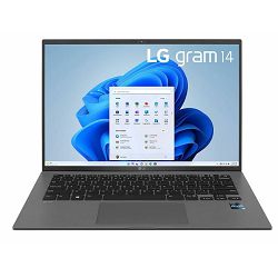 Laptop LG Gram 14Z90R (14" IPS, WUXGA, Intel Core i5-1340P, 8GB RAM, 512GB SSD, Intel Iris Xe Graphics, Win 11 Pro, int. tipkovnica, sivi) - PREPAKIRANI