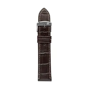 Leather strap brown 20 mm