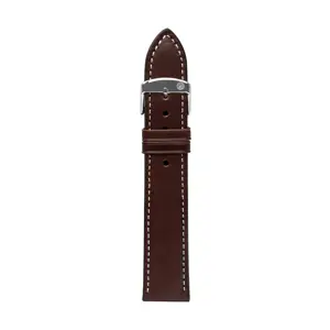 Leather strap brown 22 mm