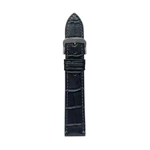 Leather strap Zeppelin navy blue, 20 mm