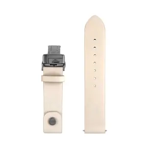 Leather strap Zeppelin white, 18 mm