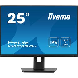 Monitor IIYAMA ProLite XUB2595WSU-B5 (25" IPS, 75Hz, 1920 x 1200 WUXGA crni)