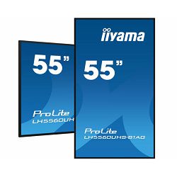 LED zaslon s pozadinskim osvjetljenjem IIYAMA ProLite LH5560UHS-B1AG (55" - 54.6" vidljivo, 4K, za digitalno oglašavanje)
