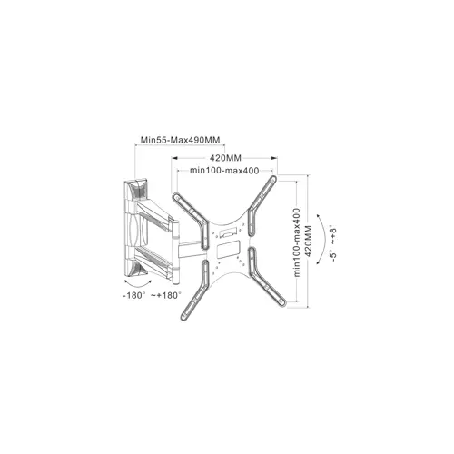 ledlcd-tv-wall-mount-25-52-inch-40kg-swivel-techly-7711-wlononwcrafix.webp