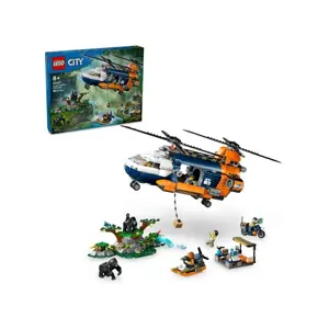LEGO City 60437 Jungle explorer helicopter in base camp