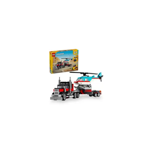 Igračka LEGO Kamion s ravnim krovom i helikopterom LEGO CREATOR 3 U 1 31146