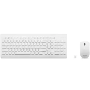 Lenovo GX30W75336 keyboard Mouse included Universal USB + Bluetooth QWERTY White
