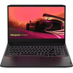 Laptop LENOVO IdeaPad Gaming 3 15ACH6 82K2028DPB (15.6" IPS AG, FHD, 1920x1080, 144Hz, AMD Ryzen 5 5500H, 16GB RAM, 512GB SSD, NVIDIA GeForce RTX 2050, NoOS crni, int.tipkovnica)