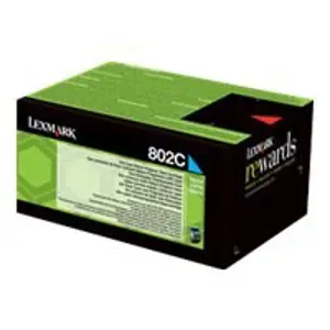 Lexmark 802C - cyan - original - toner