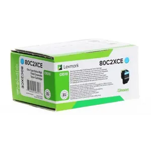 Lexmark 80C2XCE toner cartridge 1 pc(s) Original Cyan