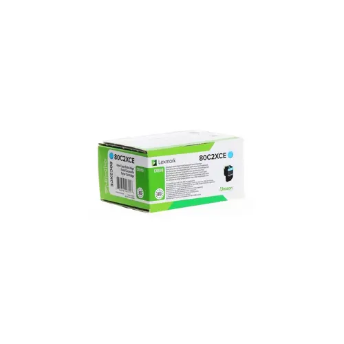 Lexmark 80C2XCE toner cartridge 1 pc(s) Original Cyan