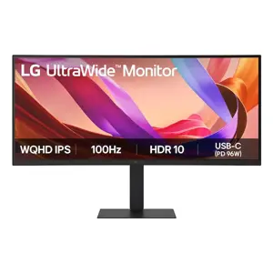 LG 34" 21:9 UltraWide WQHD (3440x1440) IPS Monitor HDR10 with sRGB 99% (Typ.), All-in-one USB-C Connectivity