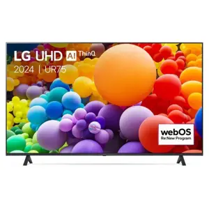 LG 43UR75003LK TV 109.2 cm (43") 4K Ultra HD Smart TV Wi-Fi Black
