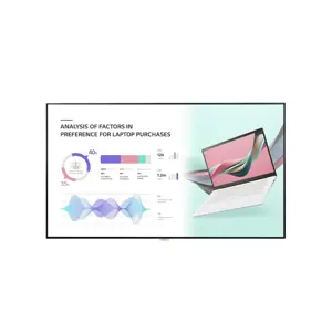 LG 98UH5J-H Signage Display Digital signage flat panel 2.49 m (98") LCD Wi-Fi 500 cd/m² 4K Ultra HD Black WebOS 24/7