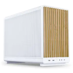 Lian Li DAN Cases A3-mATX Wood Edition PC Case, Micro-ATX - Beech, white