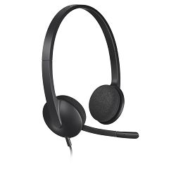 Gaming slušalice LOGITECH H340 (žičane, USB Type-A) crne