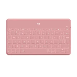 Logitech Keys-to-go Ultra-light, Ultra-Portable Bluetooth Keyboard for iPhone, iPad, Apple TV and Mac - BlushPink - UK