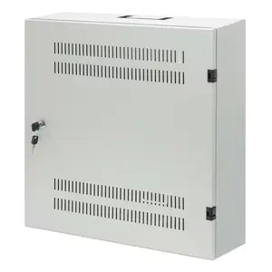Low Profile Wall Mounted Cabinet 4U + 2U Rack 19, Grey