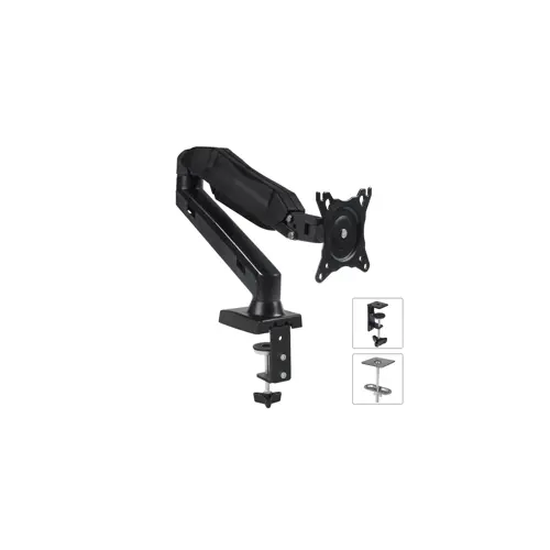 Maclean MC-860 monitor mount / stand 68.6 cm (27") Black Desk