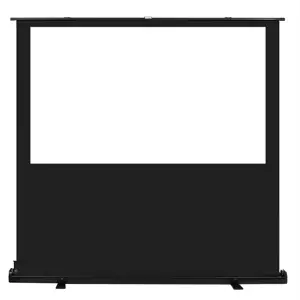 Maclean Portable Projection Screen, Compact, Floor-Standing, 80", 16:10, MC-212