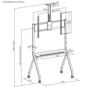 maclean-tv-stand-cart-camera-shelf-on-casters-55-100-max-loa-1712-tvamcnuch0145.webp