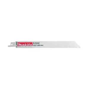MAKITA BIM RECIPROCATING SAW BLADE 200x0,9mm /5pcs. STEEL, MET. COLOUR. 1.5-3mm