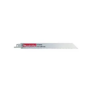 MAKITA BIM RECIPROCATING SAW BLADE 200x0,9mm /5pcs. STEEL, MET. COLOUR. 3-8mm