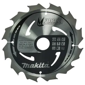 MAKITA CIRCULAR SAW BLADE 190x30x12Z M-FORCE WOOD