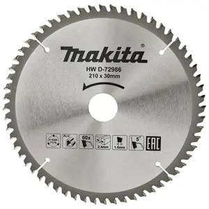MAKITA CIRCULAR SAW BLADE 210x30x 60Z ECONOM FOR ALUMINIUM