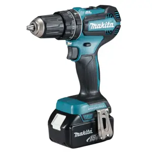 Makita DHP485RFJ drill 1900 RPM Keyless 1.8 kg Black, Blue