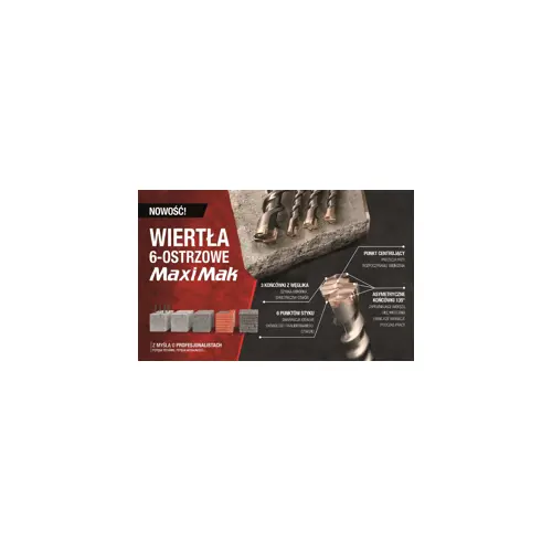 Svrdlo za bušilicu MAKITA SDS MAX 30x 400x 540mm MAXI MAK 6-FLUTE (6-kraki)