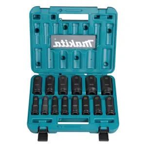 Makita E-16586 impact socket Impact socket set Black, Green